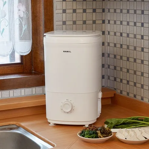 "효율적이고 손쉬운 미니 탈수기, 소형 세탁기로 쾌적한 일상을 즐기세요" 1 한일전기 미니 만능짤순이 음식물 탈수기 1KG 의류 속옷 만두 오이지 탈수 NW-1000